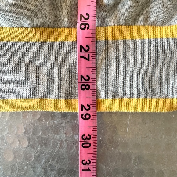 Brooks Bros. Crewneck Sweater – XXL (Grey with Yellow, Red, and Green Stripe Det - Picture 4 of 4